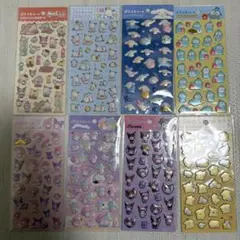 新品未使用　ぷくっとシール サンリオ★8種類セット　ハローキティ マイメロ