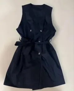 トレンチベスト(新品)(ネイビー)