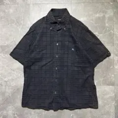 BURBERRY BLACK LABEL 半袖シャツ ブラック サイズ3のサムネイル