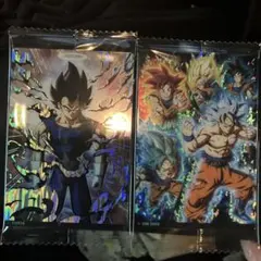 ドラゴンボール カード 孫悟空 ベジータ トランクス 2枚セット NE