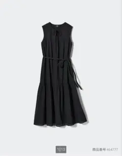 ユニクロ　ライトコットンワンピースＬ　ブラック