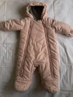 プチバトー　ジャンプスーツ　防寒　カバーオール　ピンク