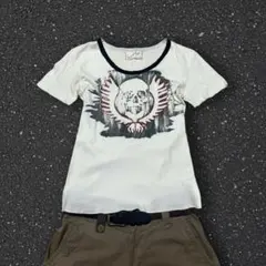 00s【archive】skull print T-shirt grungeのサムネイル