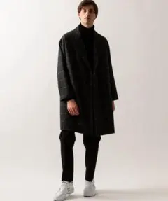 BEAUTY&YOUTH グレンチェック チェスターコート Sサイズ