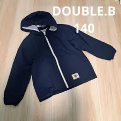 DOUBLE.B フード付きネイビージャケット ウィンドブレーカー