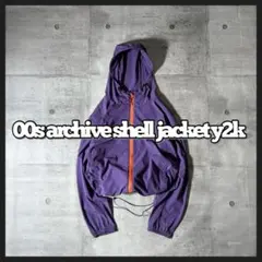 00s archive hooded shell jacket purpleのサムネイル