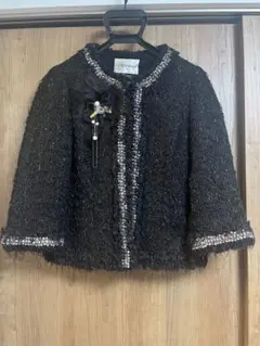 ブラックノーカラージャケット