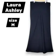 ローラアシュレイ　ロングスカート　ネイビー　36　M　匿名配送
