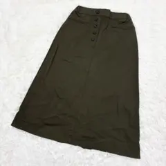GIANNI LO GIUDICE✨ロングスカート カーキ 36 S Aライン