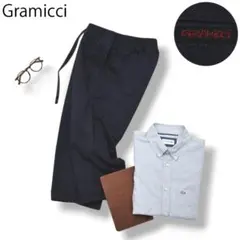 グラミチ Gramicci コットンストレッチ クロップドパンツ L ネイビー