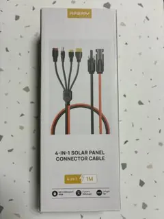 AFERIY 4-IN-1 ソーラーパネル接続ケーブル 1m
