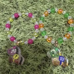 ナムコゲームセンター発売馬のクリスタルブレスレット新品未使用２本セットのサムネイル