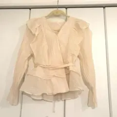 BARBARA 韓国　前開きブラウス