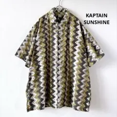 キャプテンサンシャイン 総柄シャツ アロハシャツ サイズ38のサムネイル