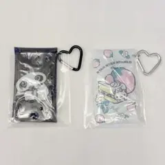 サンエックス カラビナ付きクリアポーチ たれぱんだ にゃんにゃんにゃんこ