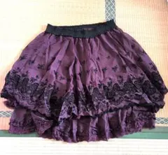 axes 紫 フレアスカート Mサイズ　アクシーズ
