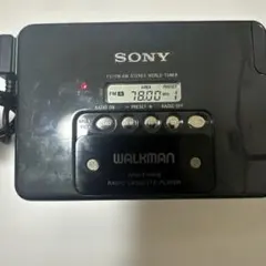 SONY WM-F702 ポータブルラジオカセットプレーヤー リモコン付き