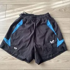 Butterfly 卓球ショートパンツ ブラック/ブルー　SS