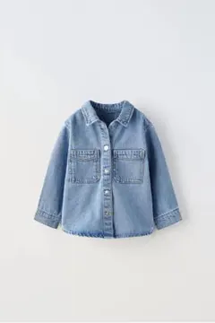 ZARA Kids スタッズデニムシャツジャケット