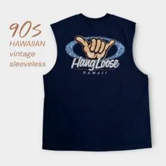 90s Hang Loose ノースリーブ　ハワイ　希少　古着　状態◎のサムネイル
