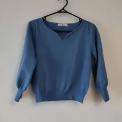 MEW'S REFINED CLOTHES 長袖 ニット ブルーのサムネイル
