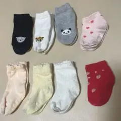 ベビー靴下 8足セット アニマル柄 いちご柄　9〜14cm 11〜15cm
