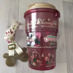 ディズニーシー クリスマス2007 ポップコーンバケット 折りたたみ 三段