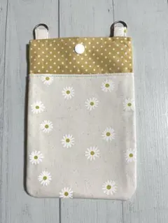 スマホショルダー　花柄　スマホポーチ　ハンドメイド
