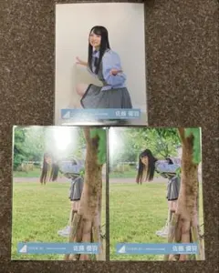 ゆ*き様 日向坂46 佐藤優羽　生写真　ぽかぽか写真館 座り　ヒキ