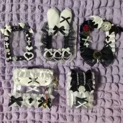 ホイップデコ レースデコ 白黒 まとめ売り