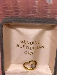 オパール&ハートペンダントトップ　GENUINE AUSTRALIAN　OPAL
