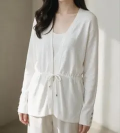 26s CABaNキャバン コットンカシミヤ カーディガン 羽織 長袖 F