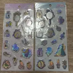 値下げミラーぷっくりキラキラミラーシール　2セットプリンセスアナ雪、ラプンツェル