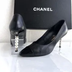 CHANEL シャネル　パール　ココマーク　ハイヒール　パンプス　ミュール　37