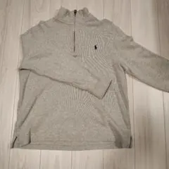 POLO RALPH LAUREN ハーフジップ スウェット グレー