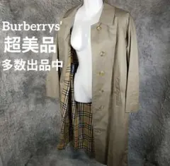 18-194超美品　バーバリーズ　ステンカラーコート　ノヴァチェック　ベージュ