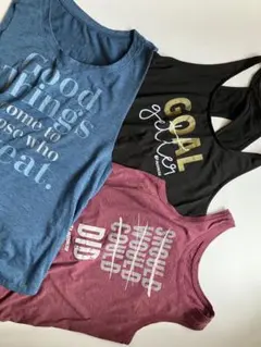 JAZZERCISE タンクトップ ブラックM3枚セット