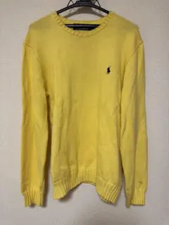 ポロ・ラルフ・ローレン イエローニット