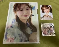 吉川ひより クリアファイル 生写真 缶バッジ セット