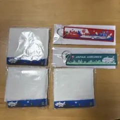 JAL 今治ミニタオル 3枚 キーホルダーセット