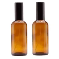 新品 遮光瓶 茶色 ガラス スプレーボトル 100ml 2本セット