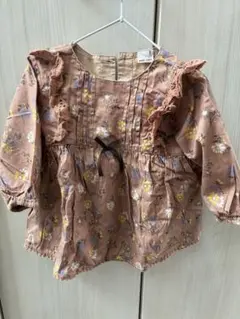 petit main 花柄刺繍 ブラウス　トップス　 100 キッズ