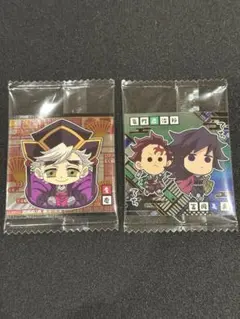 鬼滅の刃 ディフォルメシール ウエハース其ノ十四 義勇&炭治郎 童磨 2枚セット