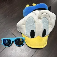 ドナルドダック 帽子型ぬいぐるみとサングラスセット