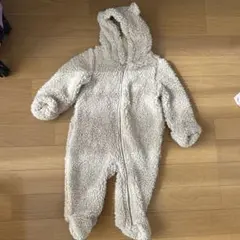 フード付きボアカバーオール 95cm未満