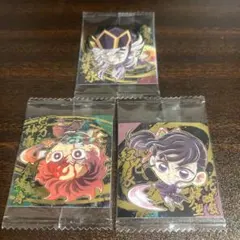 極レア 竈門炭治郎、栗花落カナヲ、童磨　鬼滅の刃 ウエハース シール14