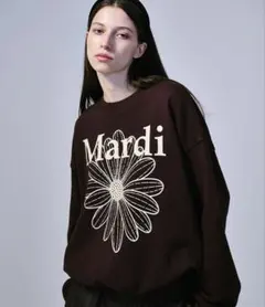 マルディメクルディ　スウェットシャツ　ブラウンのサムネイル