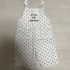 【新品、未使用】ドット柄サロペット95〜120