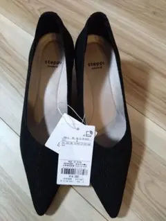 steppi ブラックパンプス