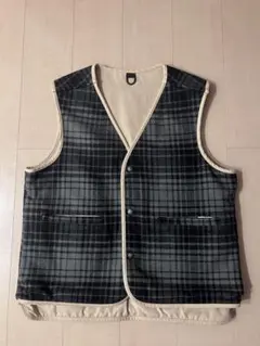 PWA REFINE-WOOL Check Reversible Vest - メルカリ